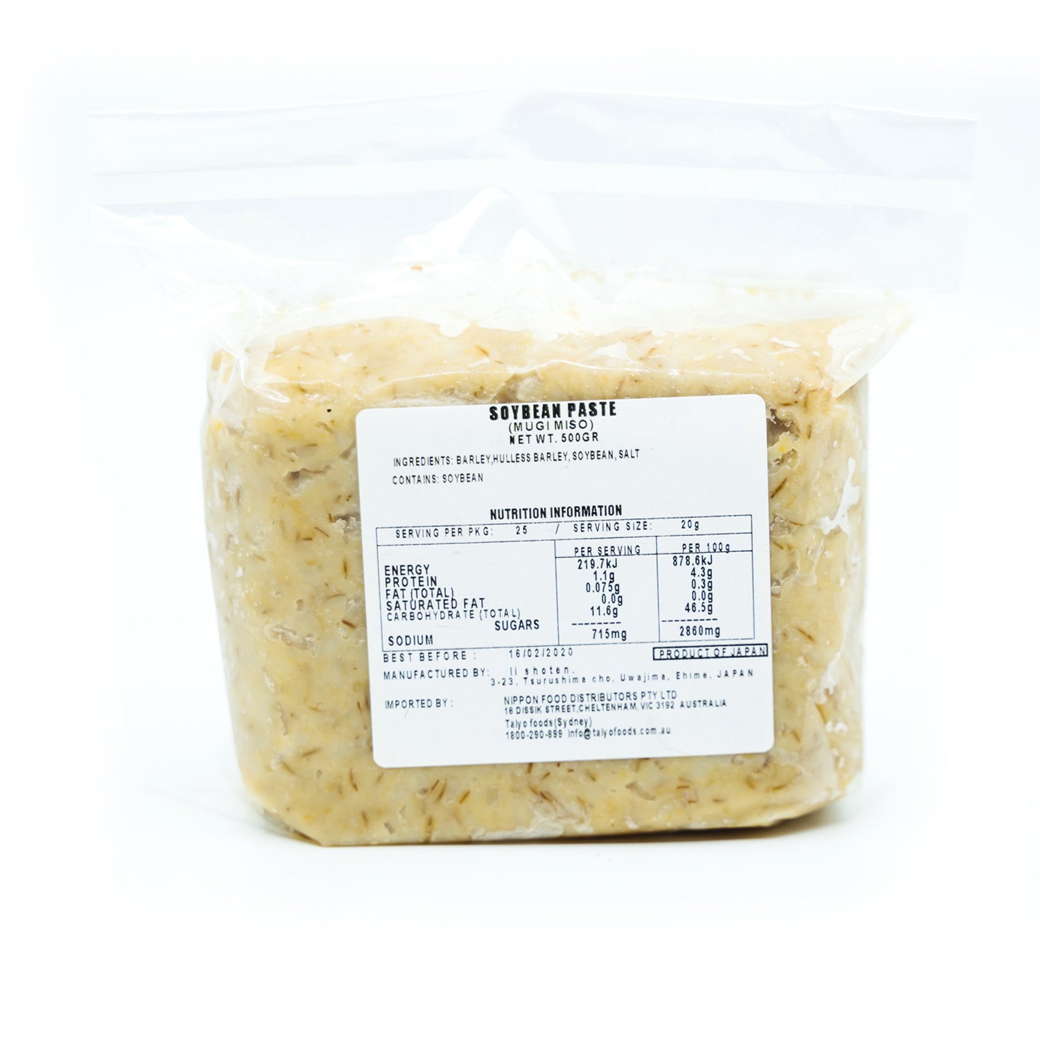 MUGI (BARLEY) MISO SOYBEAN PASTE 500g