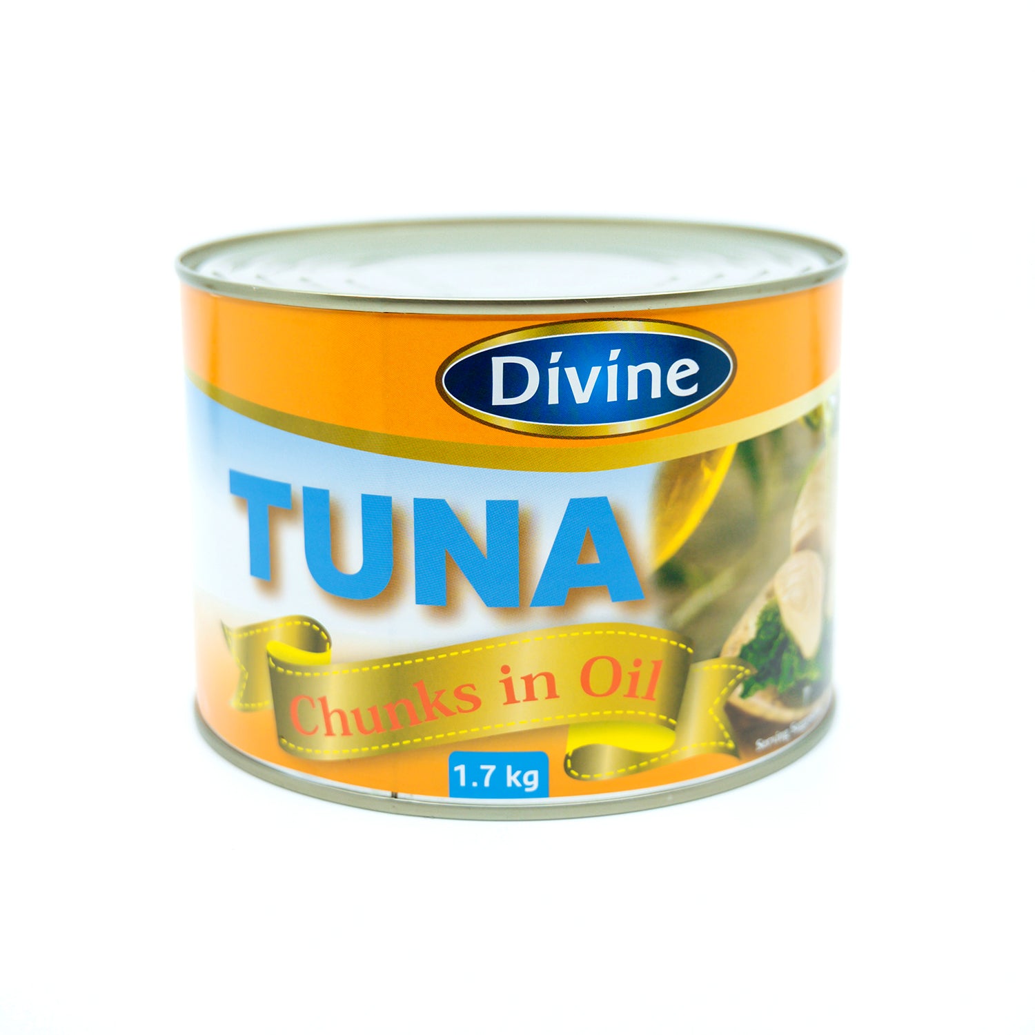 DIVINE TUNA CHUNKS IN BRINE (CANNED) 1.7kg